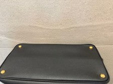 PRADA Saffiano leather tote bag Black #QYIP35