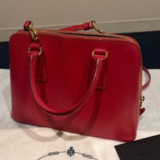 PRADA Leather Handbag Pink Women #QYFVJV