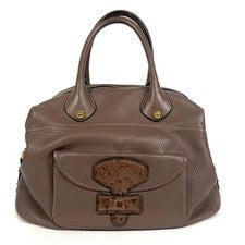 LOEWE May 36 Ostrich 2-way Handbag #QYDAQS
