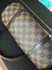 LOUIS VUITTON Damier Canvas Papillon Handbag Brown #QYL90U