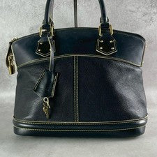 LOUIS VUITTON Lockit PM Suhali M91888 Handbag Black #QYDZ3D