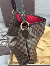 LOUIS VUITTON Damier Brown Handbag with Full Accessories #QYIVLV