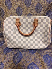 LOUIS VUITTON Damier Canvas Handbag White Women #QY6UYR