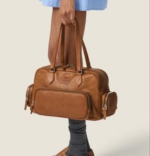 miumiu pocket nappa leather top handle bag