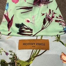 Louis Vuitton Floral Hoodie Pink White S Paris Brand New