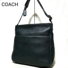 Classic Coach shoulder bag leather green #QY7XTK