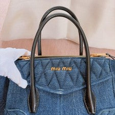Miu Miu handbag, denim #QY7QSE