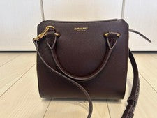 BURBERRY Handbag Brown Leather Women #QYAJ8K