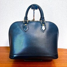 LOUIS VUITTON Epi Alma Handbag, Black #QYDY0Q