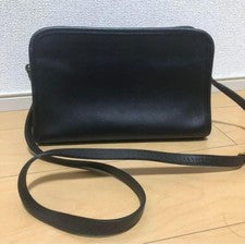 Old Coach Shoulder Bag, Black #QY4B16