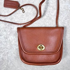 80s Old Coach USA-made Mini Shoulder Bag 9934 Tan #QY0FON
