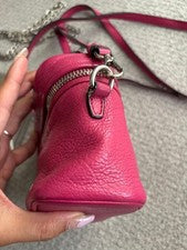miu miu 2way mini shoulder bag pink safety appraised