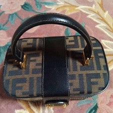 FENDI Zucca Pattern Vanity Bag (2-way) #QY12PB