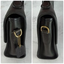 COACH Old Coach 2-way Shoulder Bag/Handbag, Leather, Black, 9870 #QY5DMJ