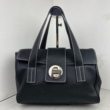 TIFFANY&Co. Handbag Tote Bag Turnlock Blue #QYJJ57
