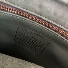 Old Coach Shoulder Bag, Dark Green Leather #QY0VH4