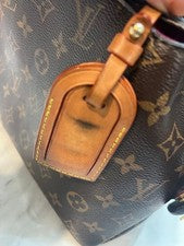 LOUIS VUITTON Monogram Handbag Brown #QYKTKB