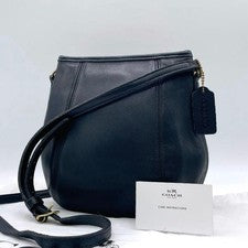 Old Coach Shoulder Bag, Glovetanned Leather, Black h228 #QY5SSN