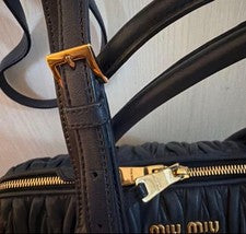 miu miu Matelasse 2way handbag navy card available