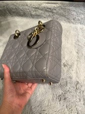 DIOR LADY DIOR MY ABCDIOR Small Bag Gray Women #QYH5VJ