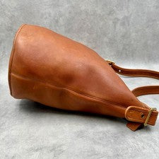 COACH Bucket Shoulder Bag 9085 Brown Leather #QYF8D6