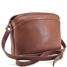 USA-made COACH 9976 Old Coach Leather Shoulder Bag, Brown #QYCFRN