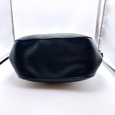 Burberry Leather 2-Way Handbag/Shoulder Bag, Black, Large Capacity #QYH6DZ