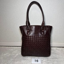 16 Bottega Veneta Tote Bag Handbag Brown Leather #QYGXY9