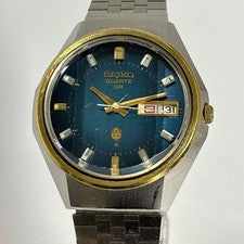 1973 Seiko 38 Quartz, Navy Blue Cut Glass #QY2D9S