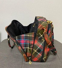 VIVIENNE WESTWOOD Yasmin Boston Bag Multicolor Genuine Leather Italy #QYDCUF