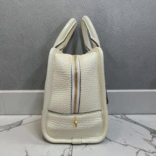 Loewe Amazona 23 Leather 2-Way Handbag, Ivory #QY4XLX