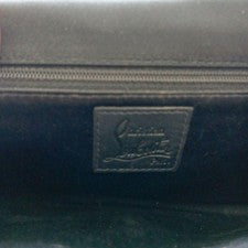 Christian Louboutin Satin Clutch Bag, Black, Ribbon, Party, Size 20 #QY2SG4