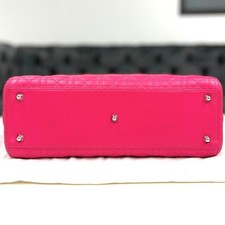 DIOR Lady Dior Large Hot Pink (Shocking Pink) W32×H24.5×D12cm #QY6OG9