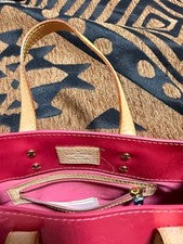 Louis Vuitton Pink Leather Tote Bag #QYE5XH