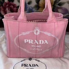 Prada Canapa Pink, Size S #QYGC27