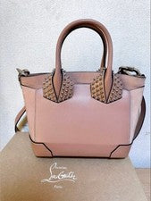 CHRISTIAN LOUBOUTIN Eloise Small Beige Leather 2-Way Bag #QYK67S