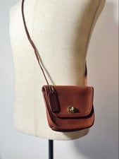 80s Old Coach USA-made Mini Shoulder Bag 9934 Tan #QY0FON