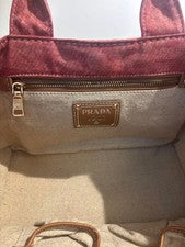 PRADA Red Canvas Handbag #QYKDO3