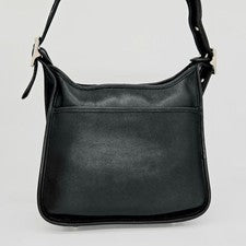 Old Coach Legacy Zip Shoulder Bag, Made in USA, Black #QYFNY7
