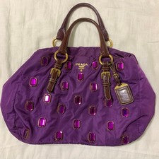 PRADA purple handbag with embellishments #QY9ODI