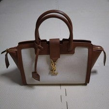 SAINT LAURENT Baby Downtown Handbag, Brown Leather #QYL15V