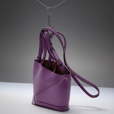 LOEWE Puzzle Mini Tote Bag, Purple, 2-way bag Leather #QYCVXV