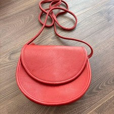 COACH Old Coach leather shoulder bag, red Women #QY0V62