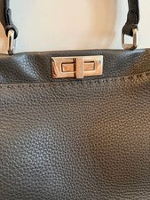 Fendi Selleria Peekaboo Regular 8BN290 Leather Greige #QY1QYF