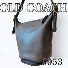 Old Coach 9953 Bucket Shoulder Bag, Black, Genuine Leather #QY6NEK