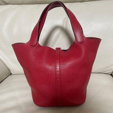 HERMES Picotin Lock MM Red #QYKTRW
