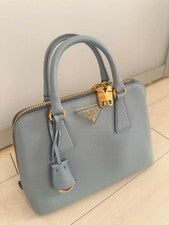 PRADA Leather Handbag, Light Blue #QYL0FK