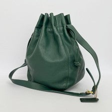 Old Coach shoulder bag, drawstring type, green. #QY1YDG