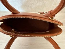 BALENCIAGA Top Handle Bag Brown Leather Women #QYEUMX