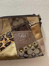 COACH Patchwork Signature Mini Shoulder Bag #QY866X